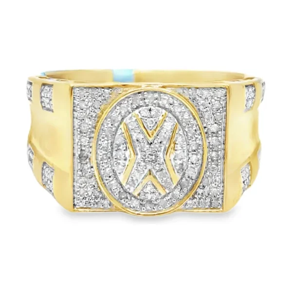 Oval Motif Diamond Ring
