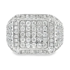 Pave Diamond Signet Ring