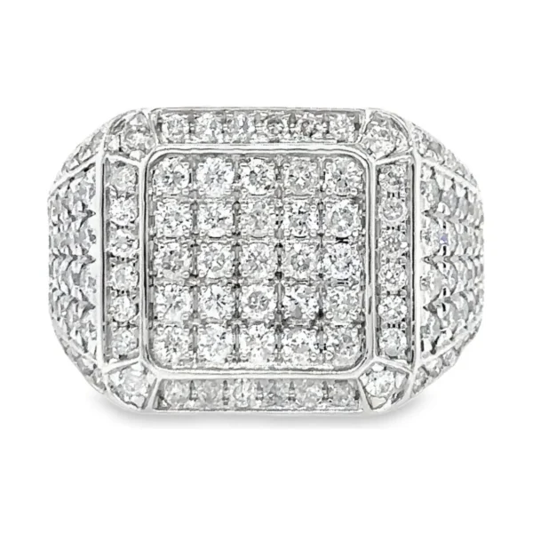 Pave Diamond Signet Ring