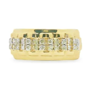 Double Row Diamond Band
