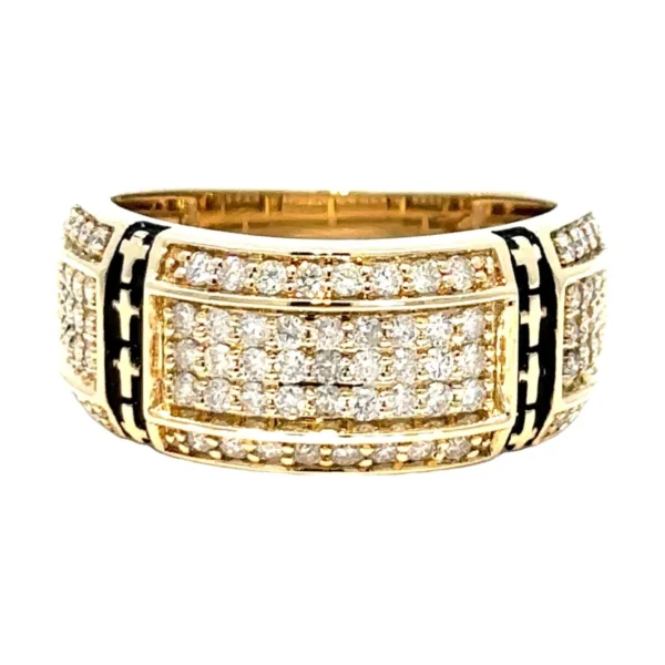 Diamond Pave Mens Band