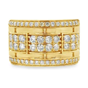 Round Diamond Band Ring