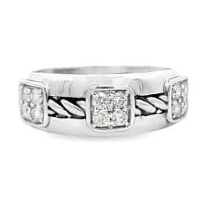 Diamond Cable Band Ring