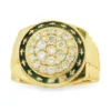 Round Cluster Men Ring