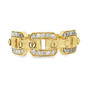 Link Diamond Band Ring