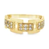 Round Diamond Link Ring