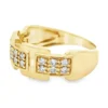 Round Diamond Link Ring