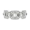 Diamond Link Motif Ring