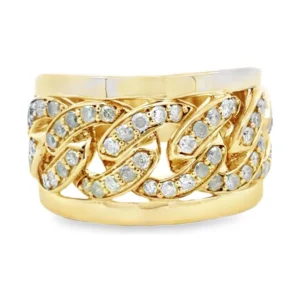 Diamond Link Band Ring
