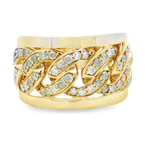 Diamond Link Band Ring
