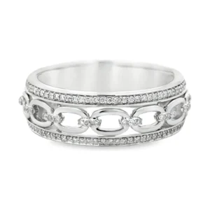 Chain Link Diamond Band