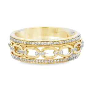 Chain Link Diamond Band