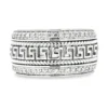 Greek Key Diamond Band