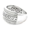 Greek Key Diamond Band