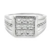 Square Diamond Cluster Ring
