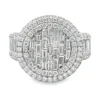 Baguette Cluster Diamond Ring