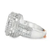 Baguette Cluster Diamond Ring