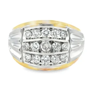 Three Row Diamond Ring