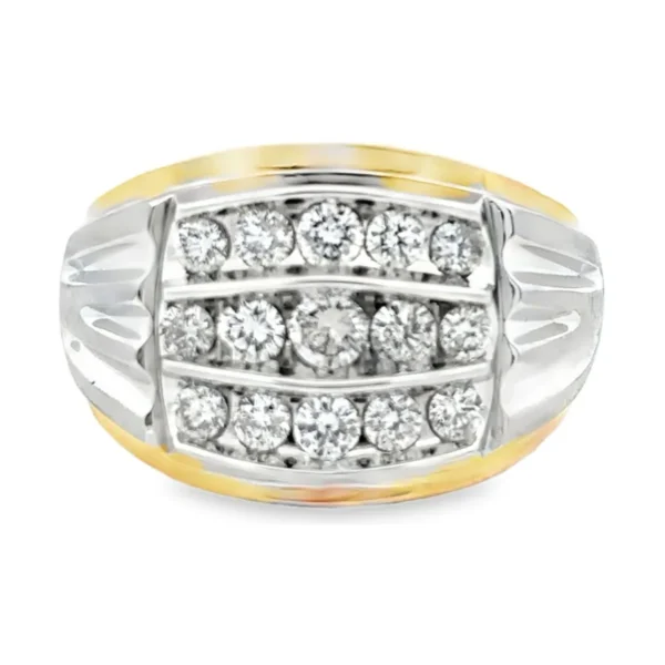 Three Row Diamond Ring