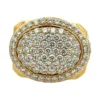 Oval Pavé Diamond Ring