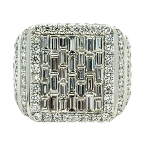 Baguette Diamond Statement Ring
