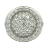 Round Pave Diamond Ring