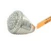 Round Pave Diamond Ring