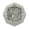 Hexagon Lab Diamond Ring