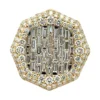 Baguette Diamond Cluster Ring