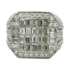 Baguette Diamond Cluster Ring