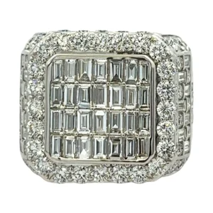 Baguette Diamond Square Ring