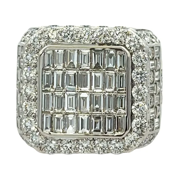 Baguette Diamond Square Ring