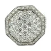 Octagon Pavé Diamond Ring