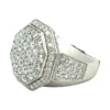 Octagon Pavé Diamond Ring
