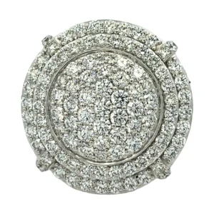 Round Diamond Cluster Ring
