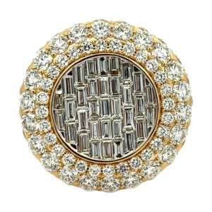 Round Diamond Cluster Ring