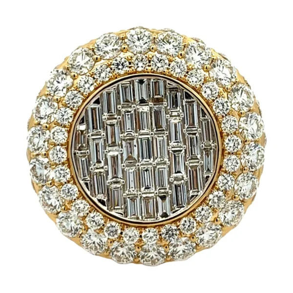 Round Diamond Cluster Ring
