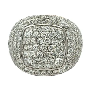 Pave Diamond Signet Ring