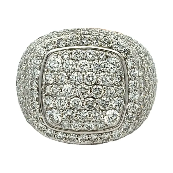 Pave Diamond Signet Ring