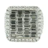 Baguette Diamond Cluster Ring