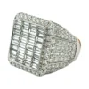 Baguette Diamond Cluster Ring