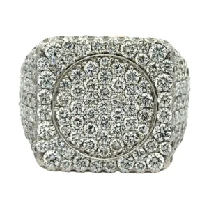 Pave Diamond Signet Ring