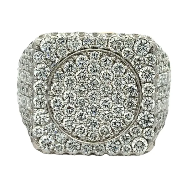 Pave Diamond Signet Ring
