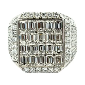 Baguette Diamond Signet Ring