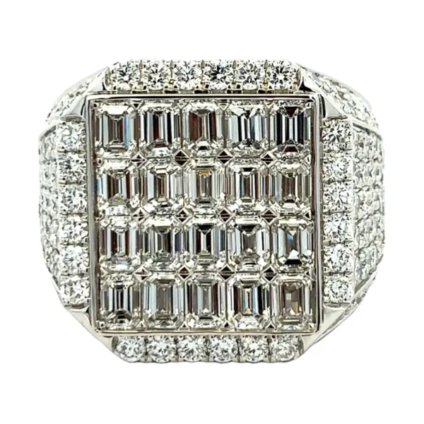 Baguette Diamond Signet Ring
