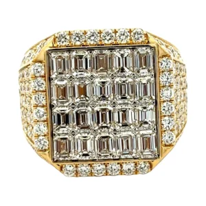 Baguette Diamond Signet Ring