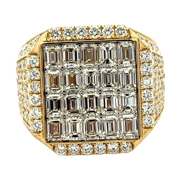 Baguette Diamond Signet Ring