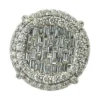Baguette Cluster Halo Ring