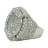 Baguette Cluster Halo Ring