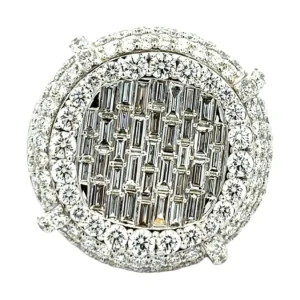 Baguette Cluster Diamond Ring